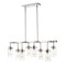 Z-Lite Calliope 8 Light Pendant, Polished Nickel & Clear 617-8L-PN - alternate 1